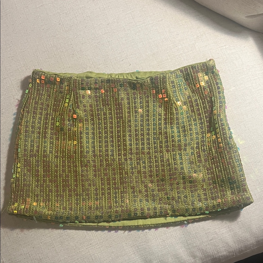 Princess Polly Olive Sequin Mini Skirt